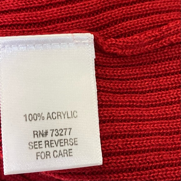 Dana Buchman Sleeveless Top Ribbed Red Sz Small - Picture 8 of 8